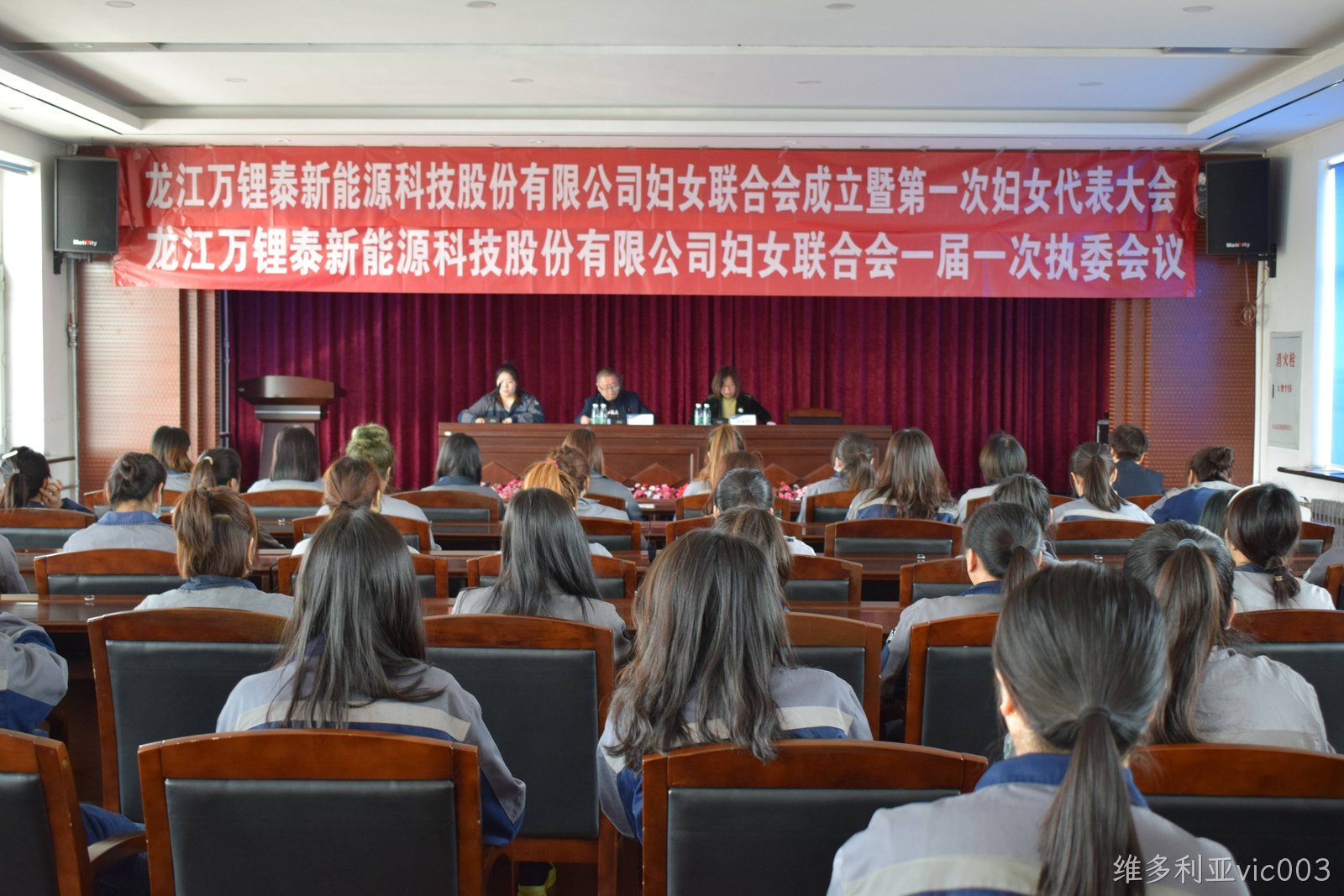 凝聚巾帼力量 奋进时代征程|维多利亚vic003首届妇女联合会成立(图1)