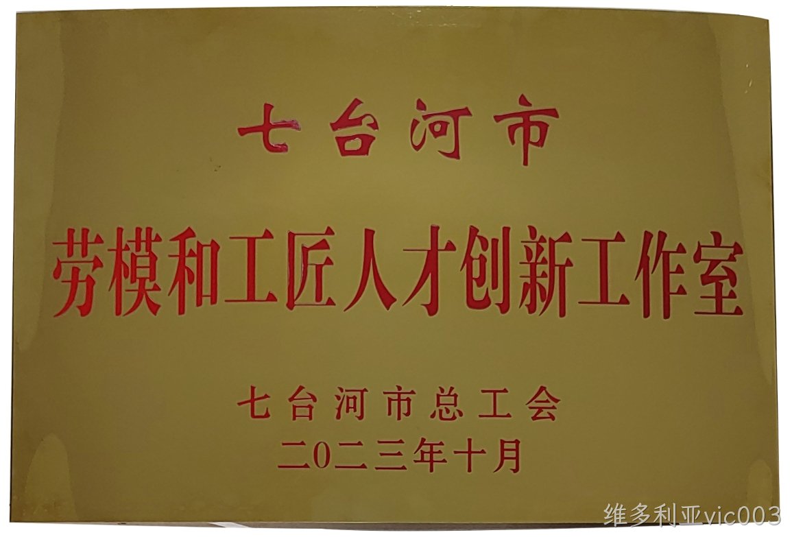 维多利亚vic003创新工作室喜获“七台河市劳模和工匠人才创新工作室”荣誉称号(图1) 维多利亚vic003创新工作室喜获“七台河市劳模和工匠人才创新工作室”荣誉称号(图1)